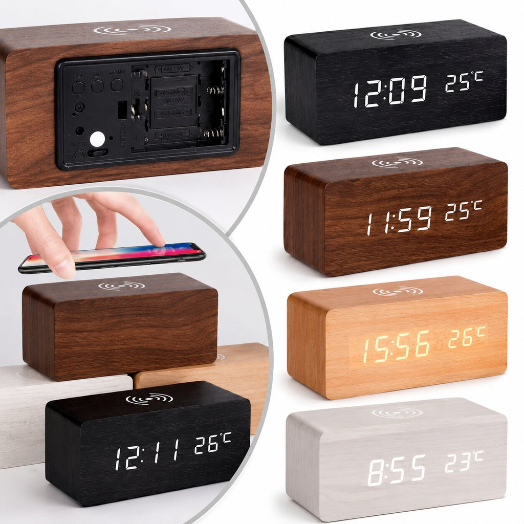 Lunara Wireless Charging Alarm Clock