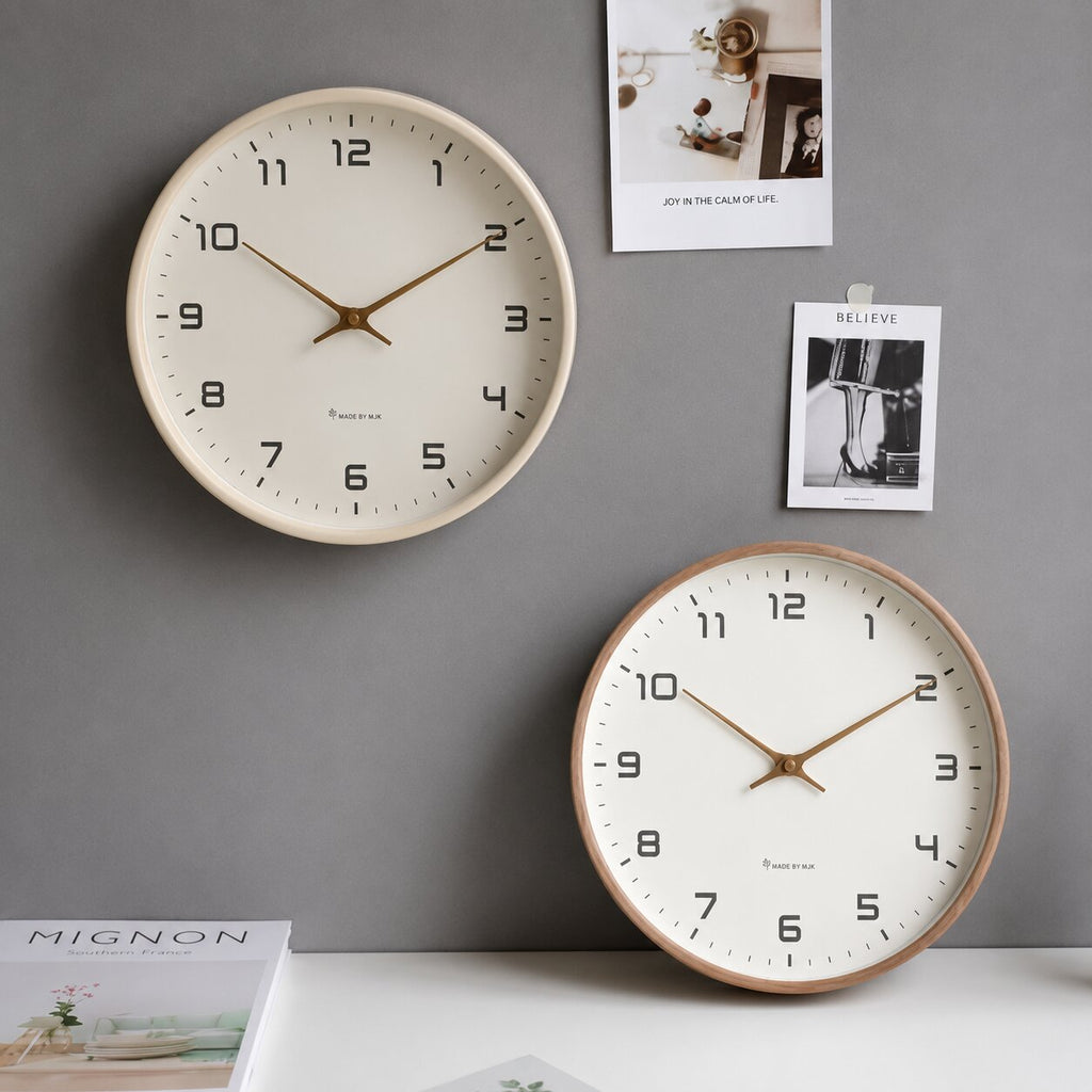 Elara Solid Wood Wall Clock