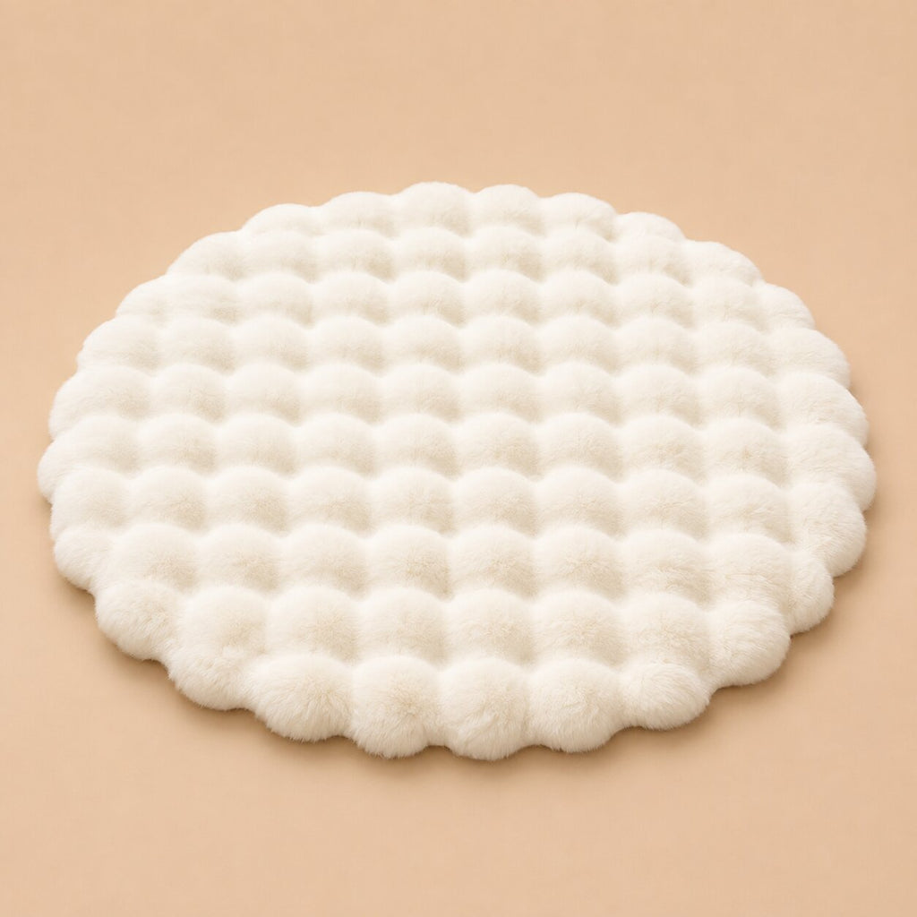 Elodie Round Faux Fur Rug