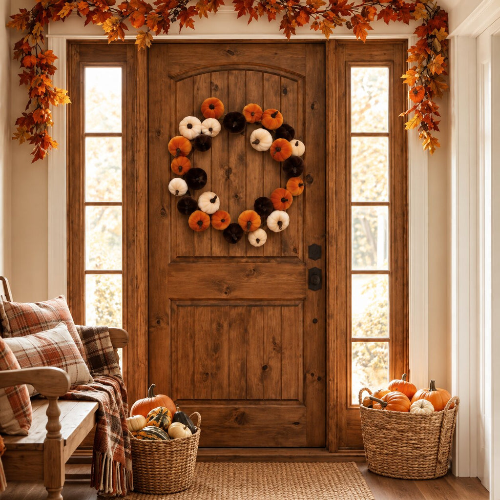 Harvest Pumpkin Wreath