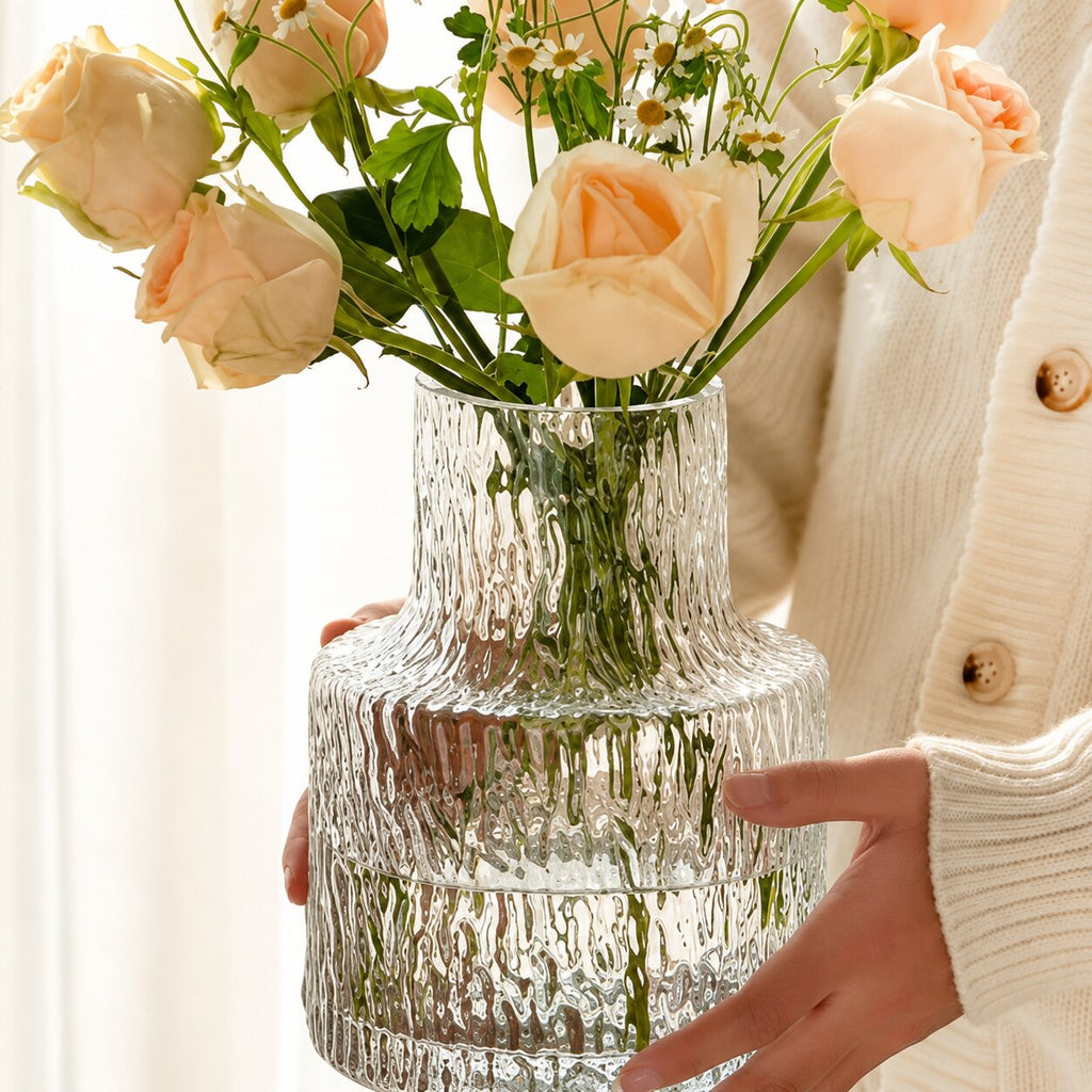 Elowyn Glacier Glass Vase