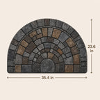 Cobblestone Half-Moon Doormat