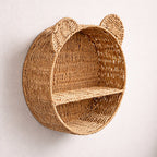 Teddy Rattan Wall Shelf