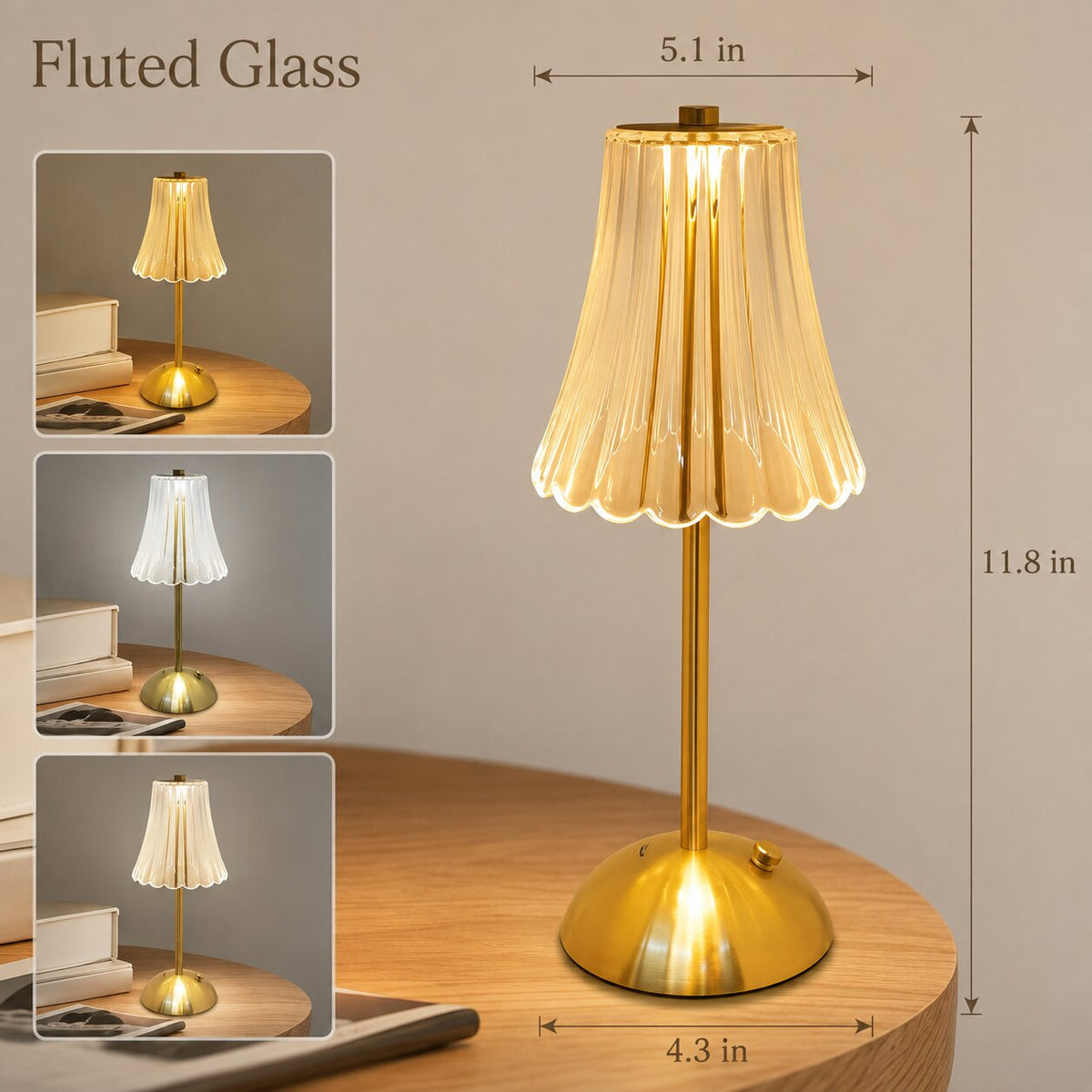 Crystal Rechargeble Table Lamp