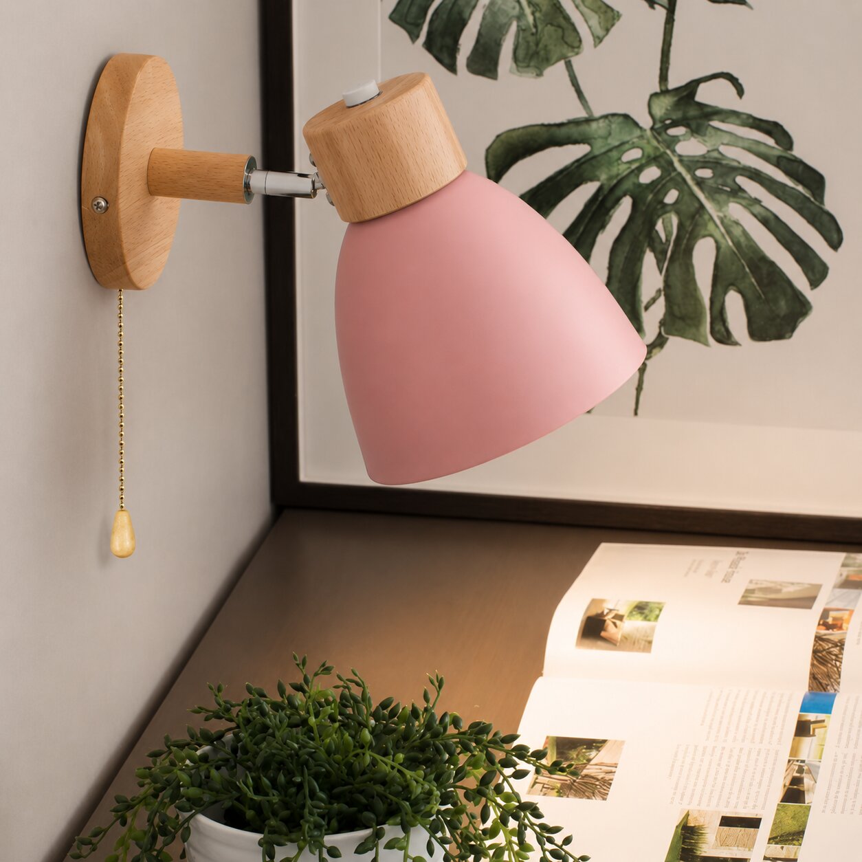 LumaWood Adjustable Wall Sconce