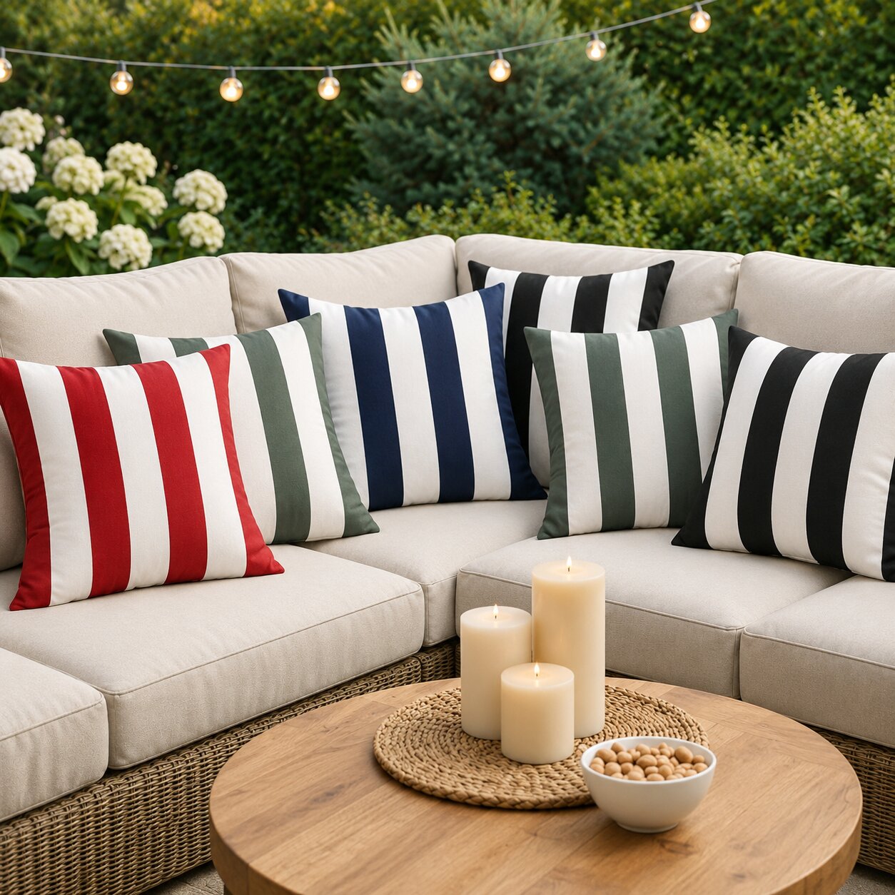 Sunny Stripe Pillow Cover