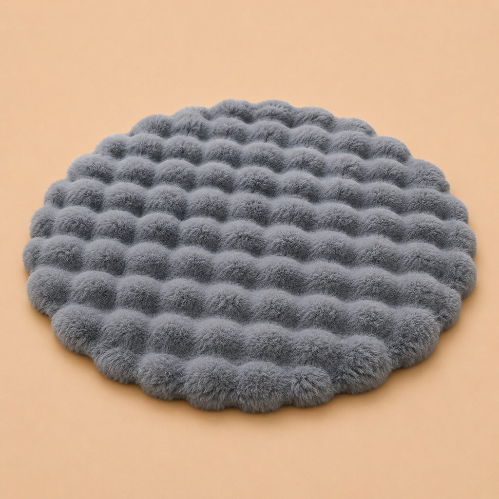 Elodie Round Faux Fur Rug