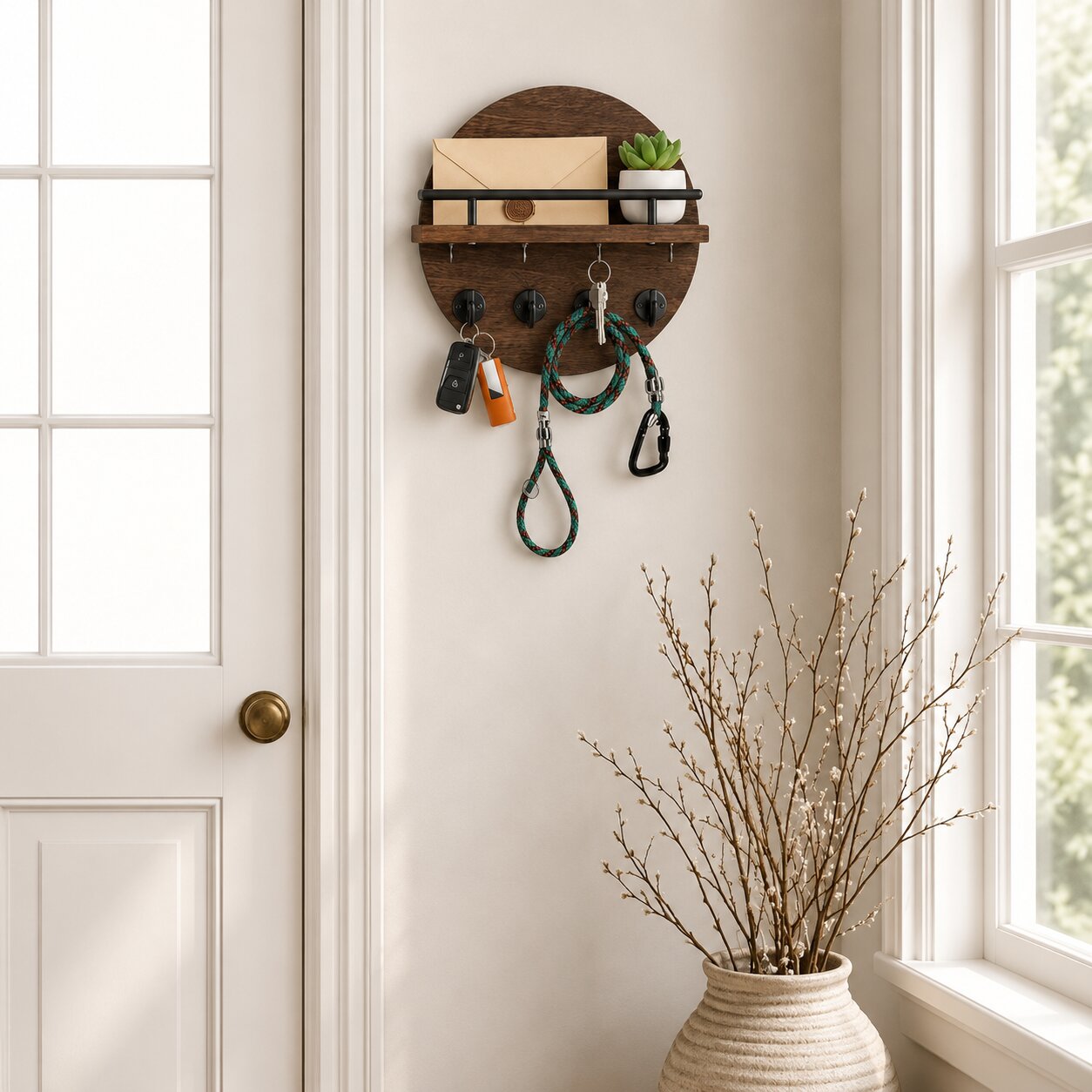 Wooden Wall Key Holder