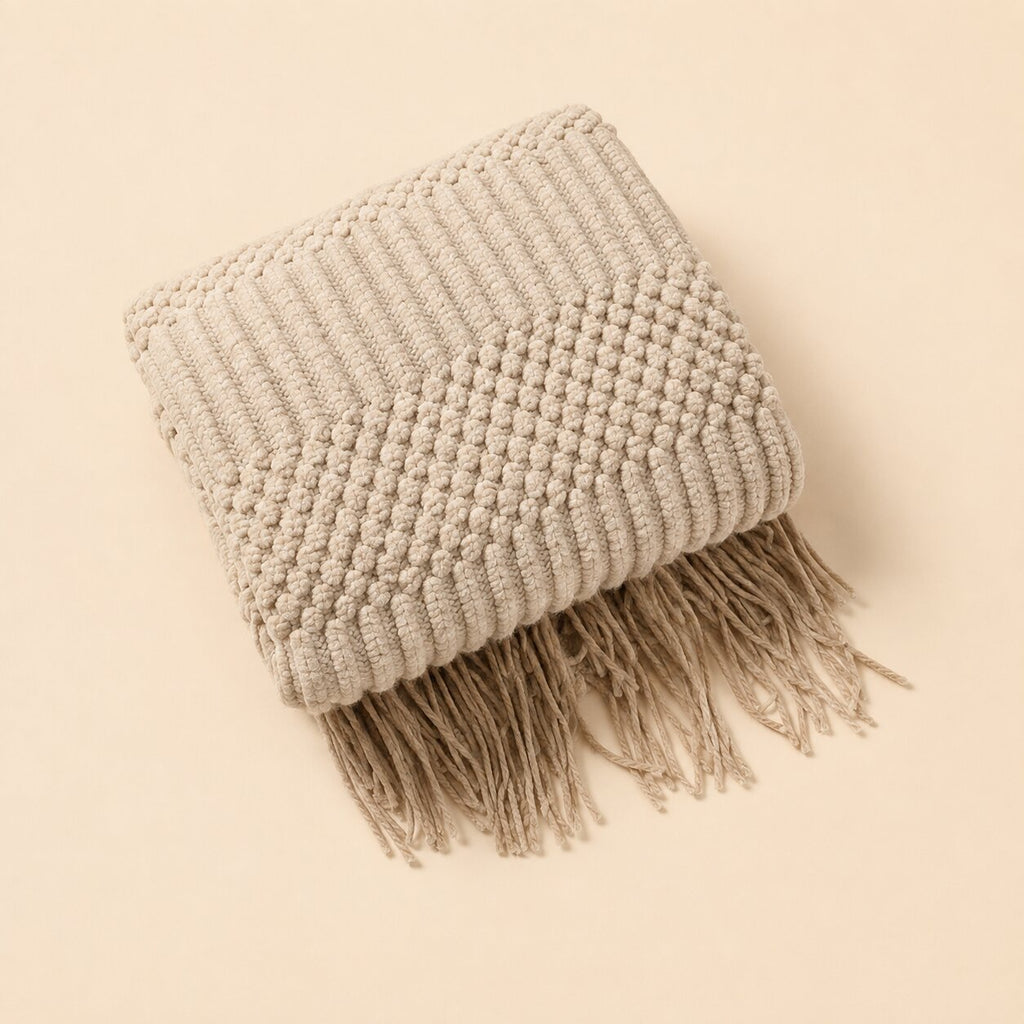 Elowen Textured Knit Throw Blanket