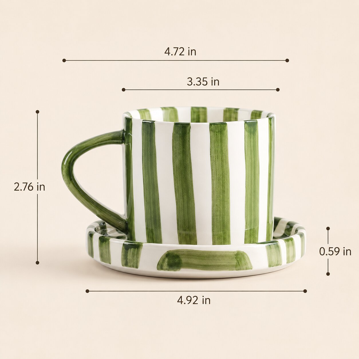 Mellie Stripe Cup Set