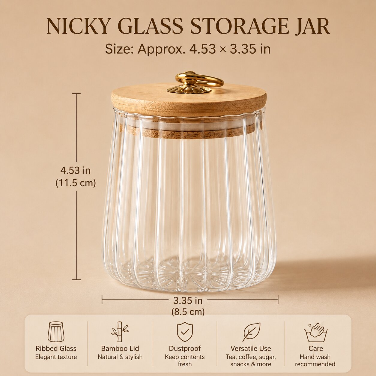 Nicky Glass Storage Jar