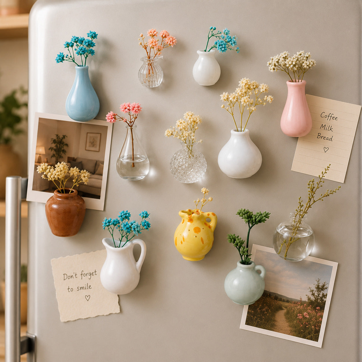 BloomMag Ceramic Vase Magnets