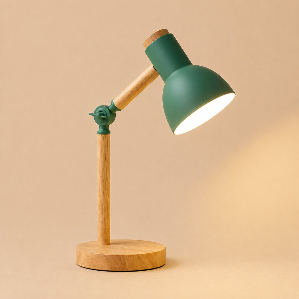 Marlowe Adjustable Wooden Desk Lamp