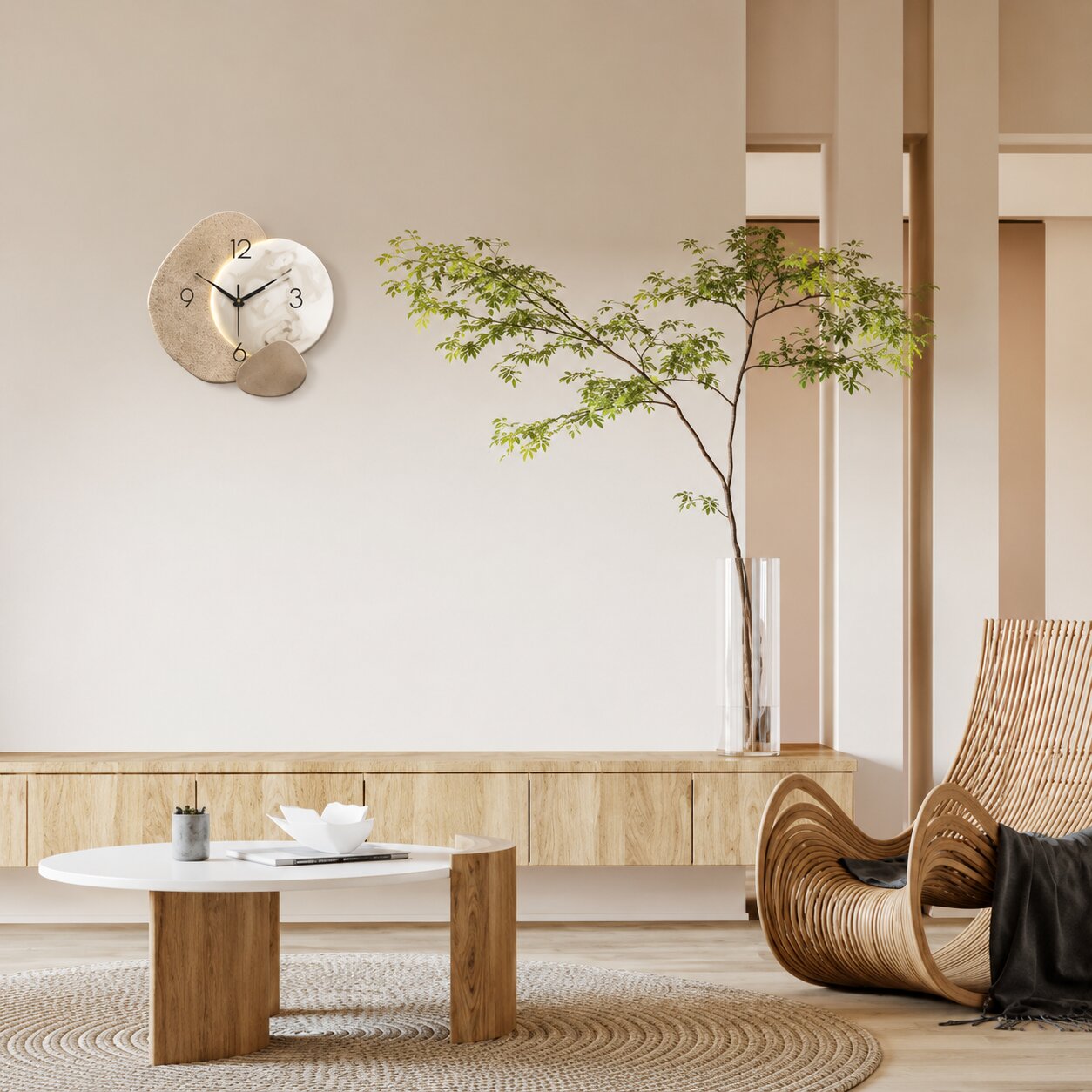 LunaStone Moon Wall Clock