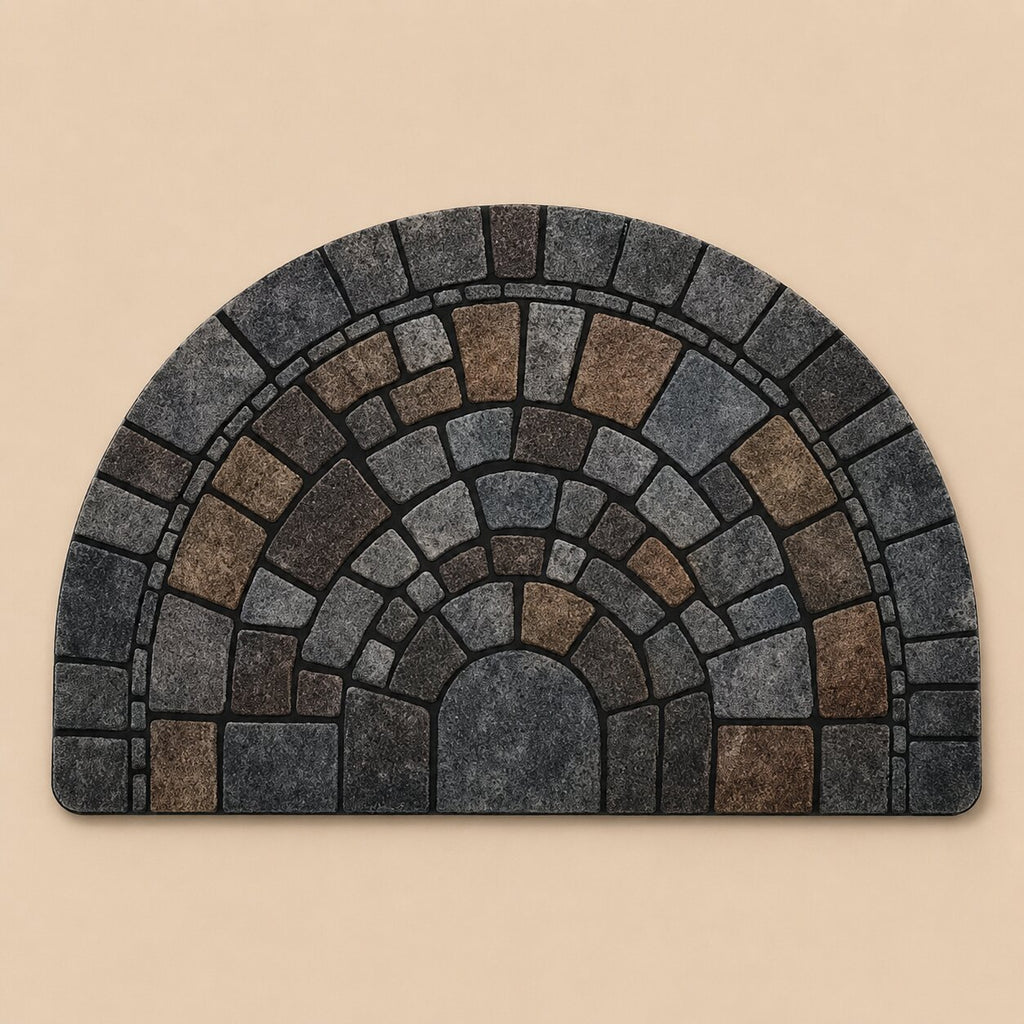 Cobblestone Half-Moon Doormat