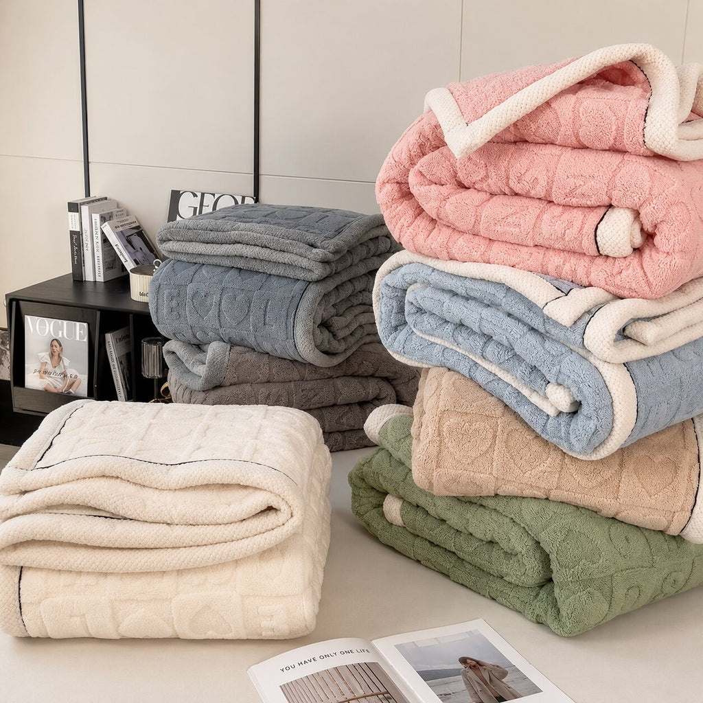 Elara Heart Plush Blanket