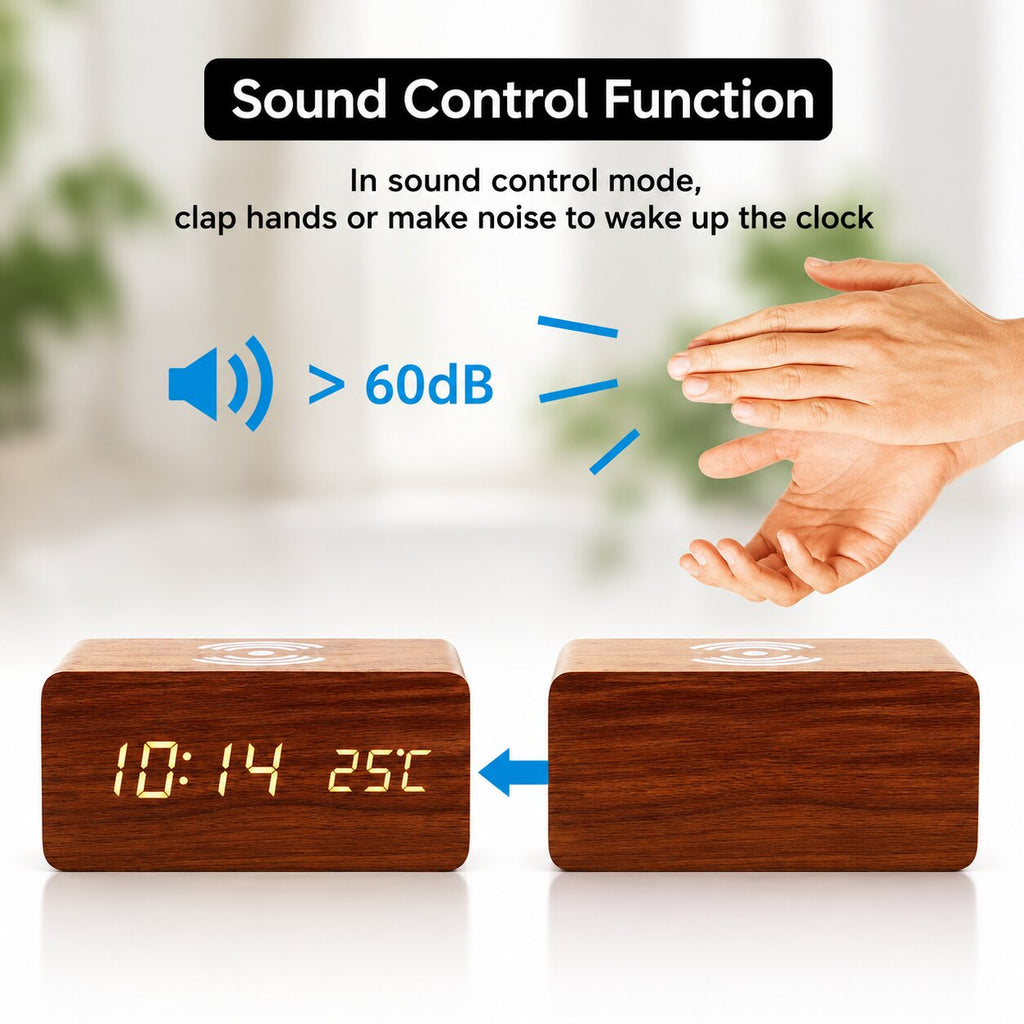 Lunara Wireless Charging Alarm Clock
