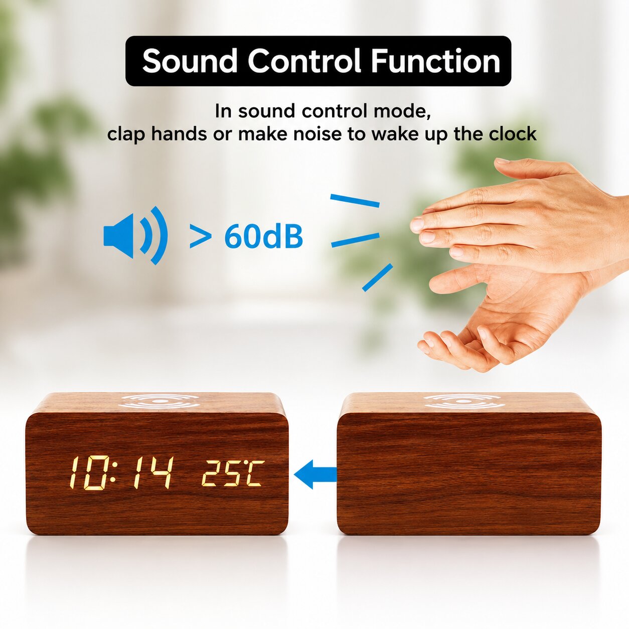 Lunara Wireless Charging Alarm Clock