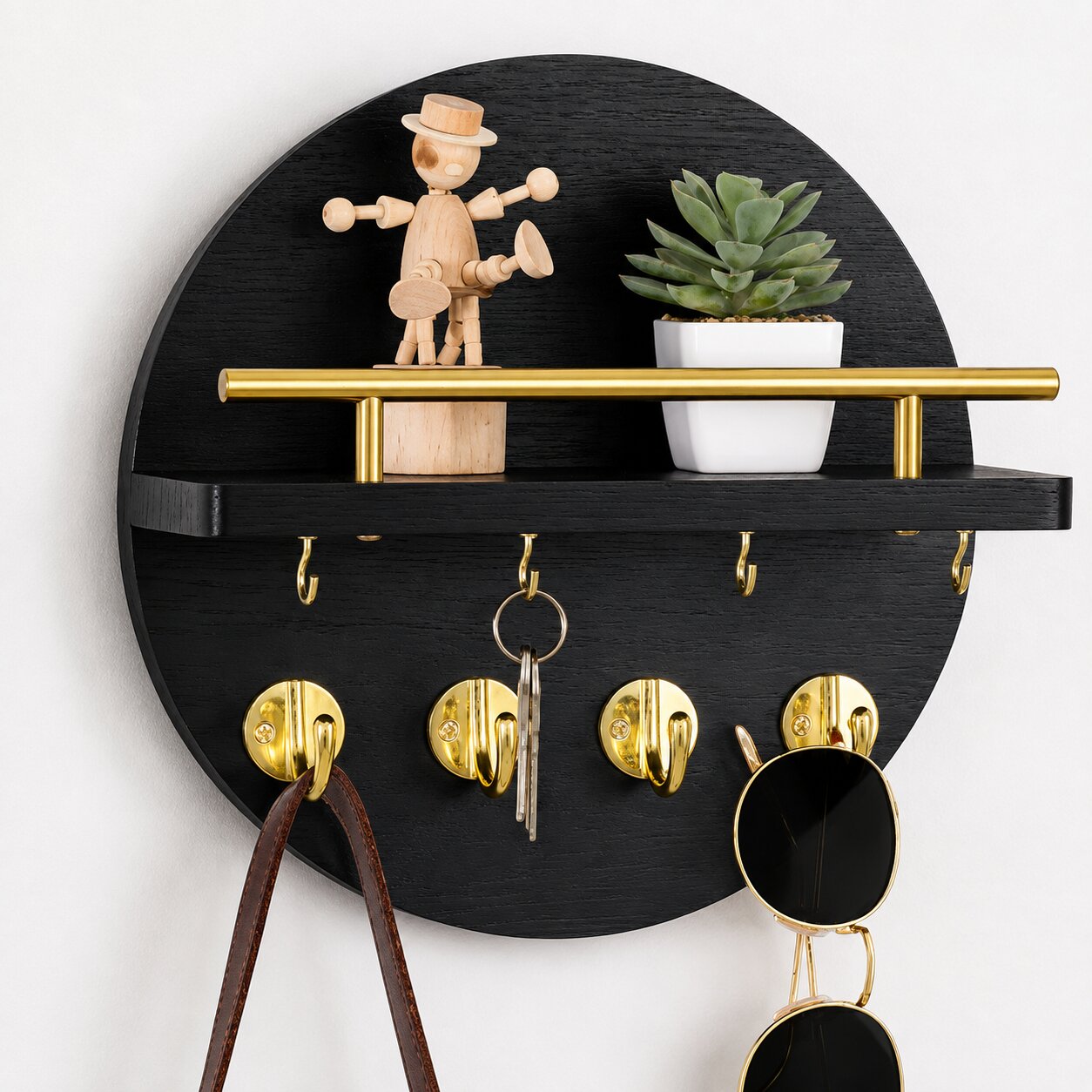 Wooden Wall Key Holder