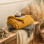 Elowen Textured Knit Throw Blanket