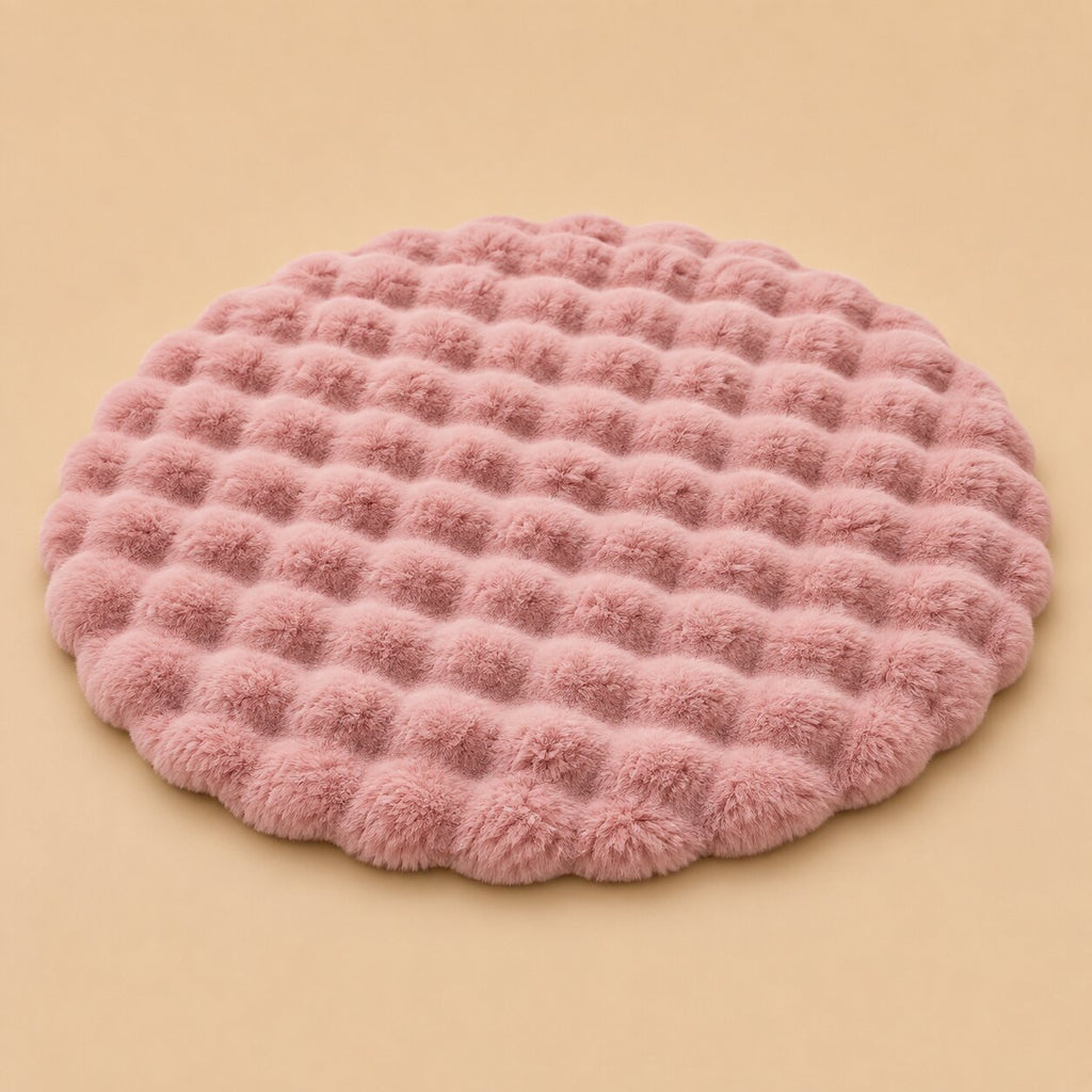 Elodie Round Faux Fur Rug