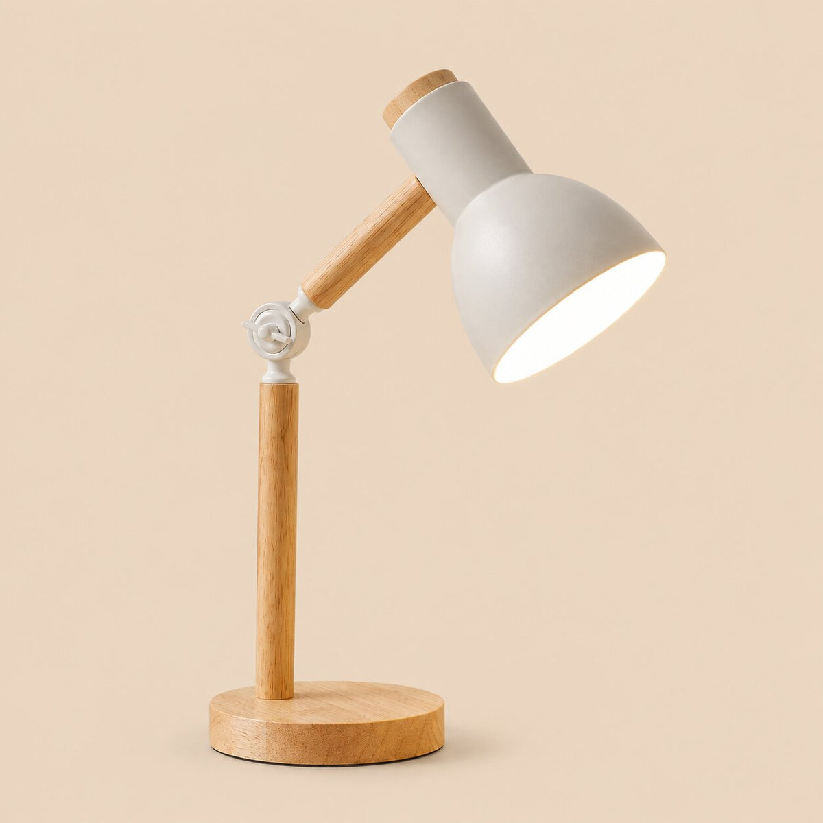 Marlowe Adjustable Wooden Desk Lamp