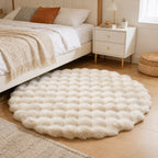 Elodie Round Faux Fur Rug