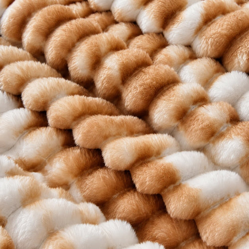Aurelle Plush Ribbed Blanket