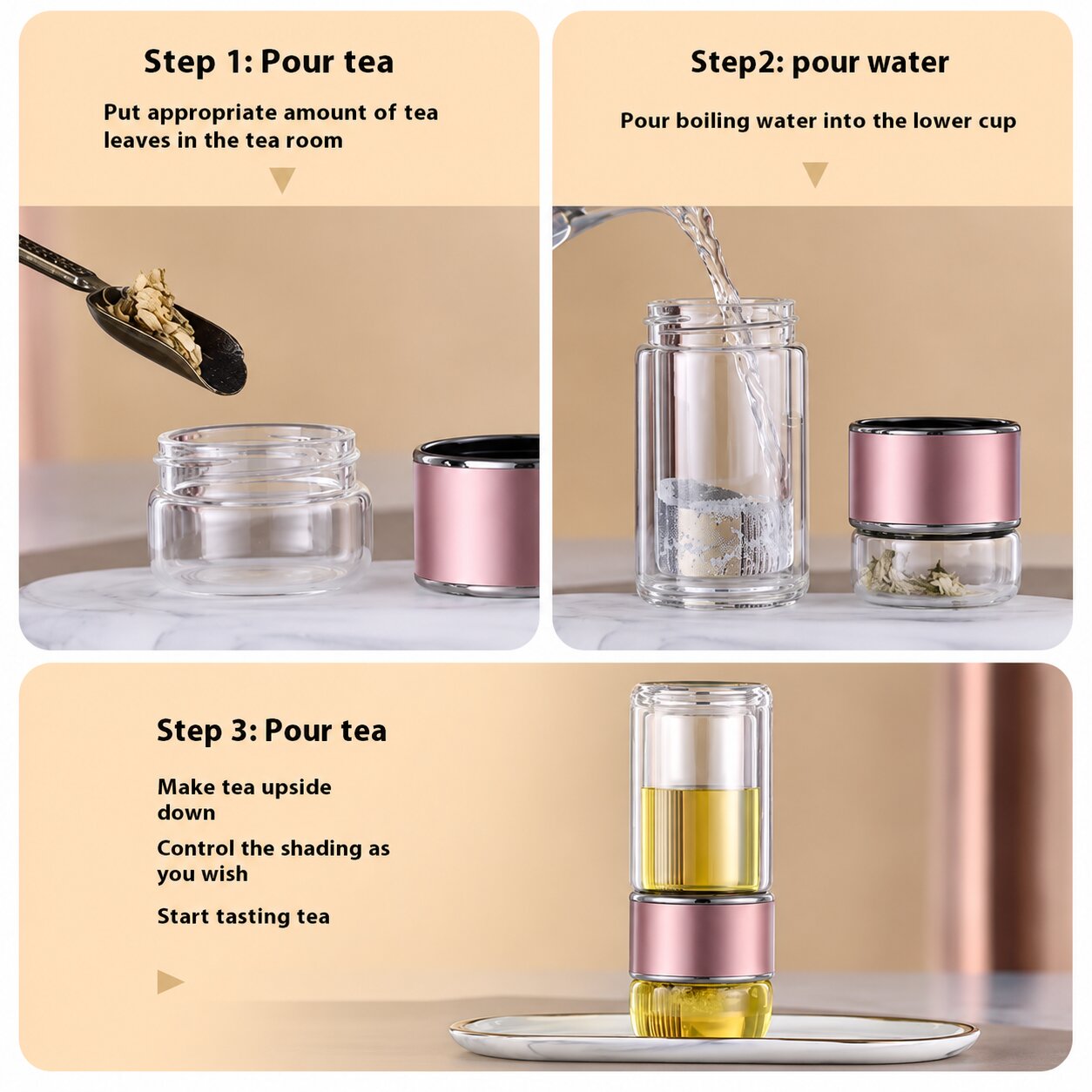 InfiniTea Glass Infuser
