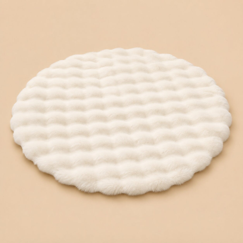 Elodie Round Faux Fur Rug