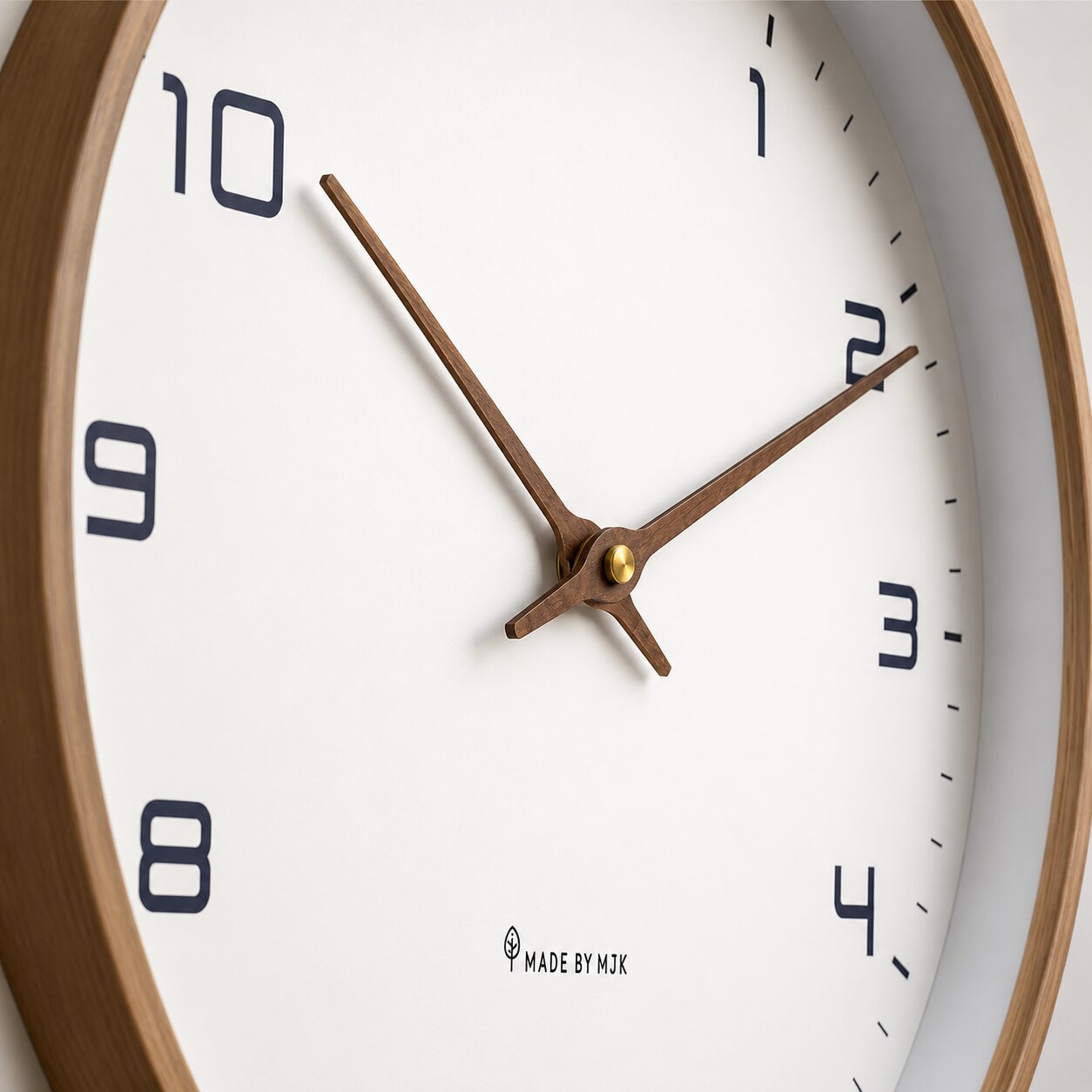 Elara Solid Wood Wall Clock