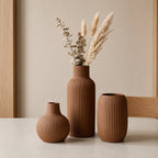 Sorelle Ribbed Vase Set