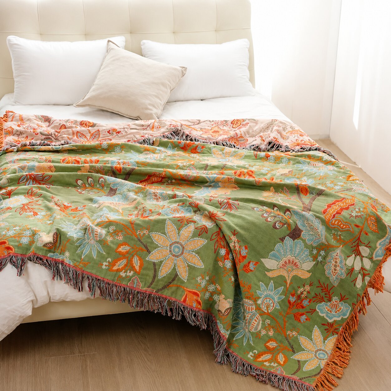 Sienna Woven Throw Cover