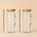 EverSip Glass Tumbler Set of 2 (24 oz)