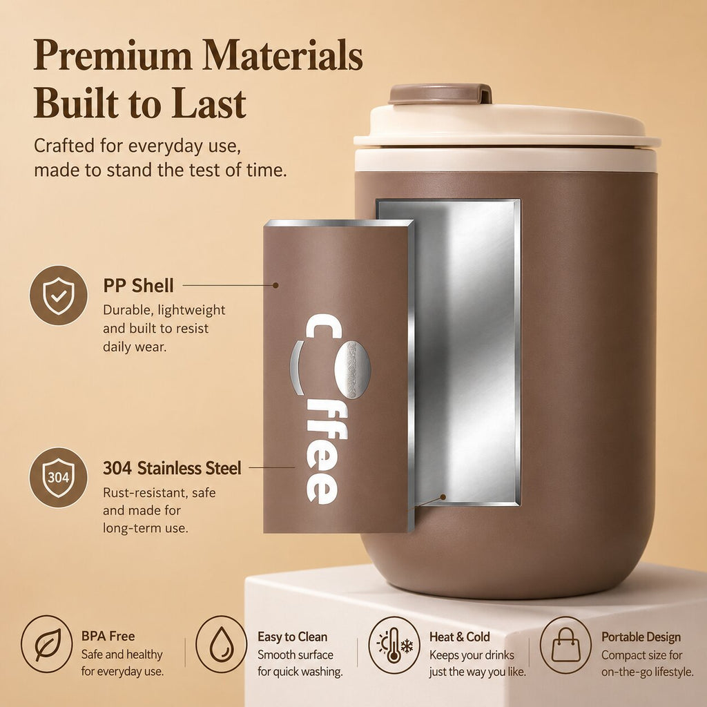 Marlow Insulated Coffee Tumbler with Straw
