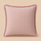 Damian Linen Fringed Pillow Cover