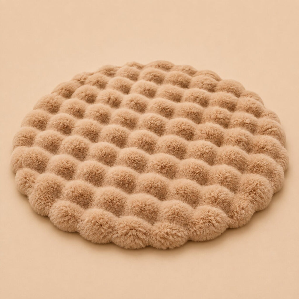 Elodie Round Faux Fur Rug